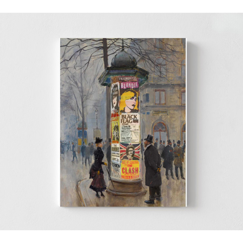 Art mural musical: affiche de concert punk prête à être accrochée, tailles multiples, 7" H x 5" W, Frameless Print