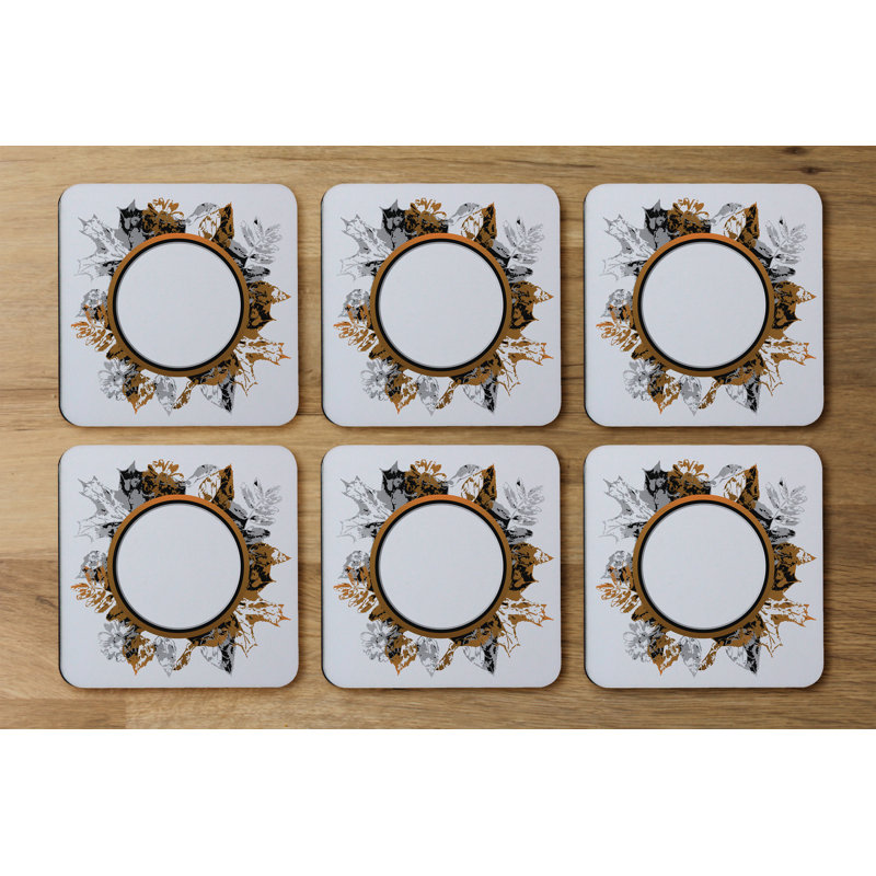 Square 6 Piece Coaster Set