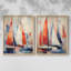 NAUTICAL Series CD XXXII - Reproduction encadrée de qualité supérieure - prête à être accrochée - aucun clou requis - aucun clou requis-291052378-291052380