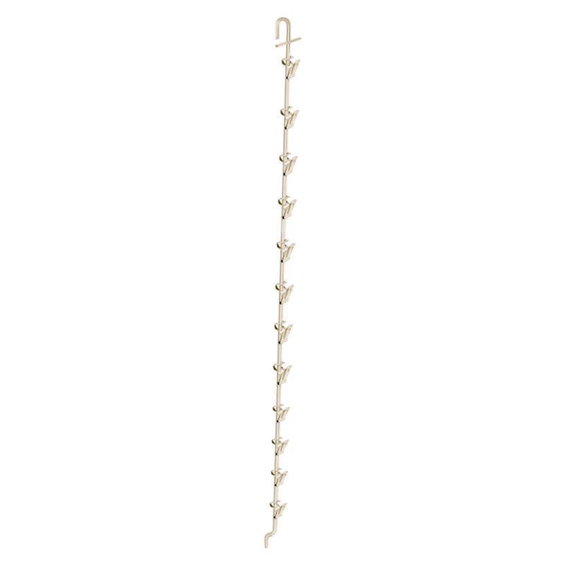 12 Station Metal Display Rod w/ Rounded Top, 10-Pack