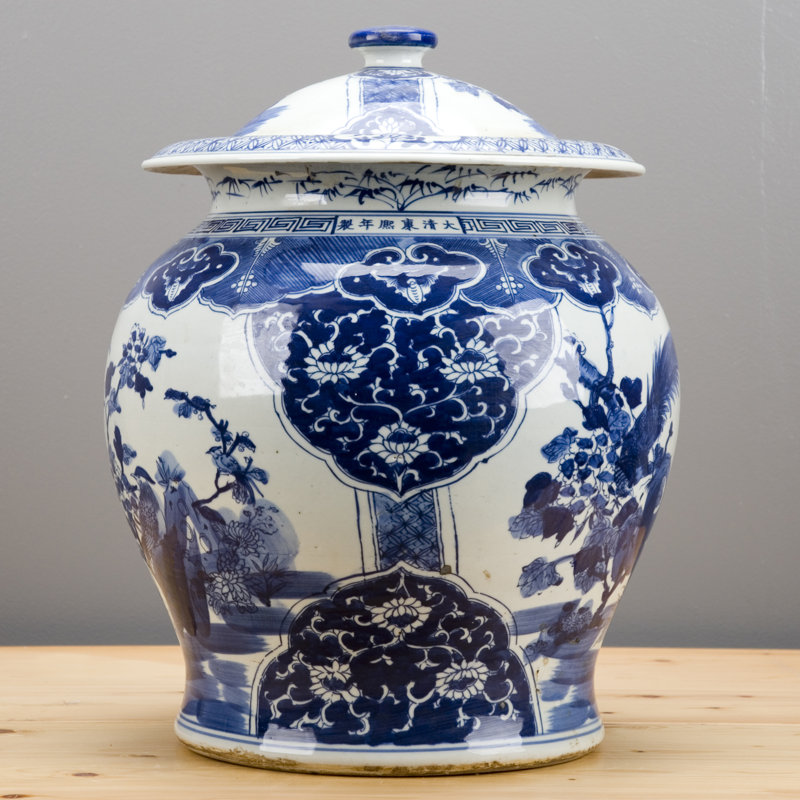 Handmade Porcelain China Ginger Jar