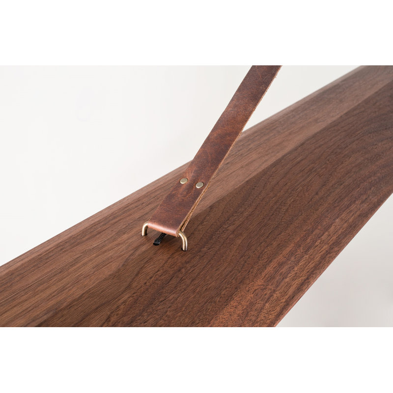 Penna Linear LED Pendant, 7.7" H x 64.5" W x 2.3" D, 2700K Warm White Bulb Temp, 277V, Brass/ Dark Walnut