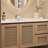 Simple pastoral bathroom cabinet