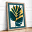 Tropical Leaves Geometric Botanical - Framed Print-1893962715-1893962716