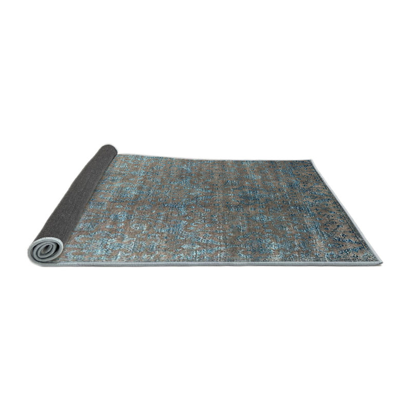 Tapis oriental brun / bleu Paulis, Rond 5 pi