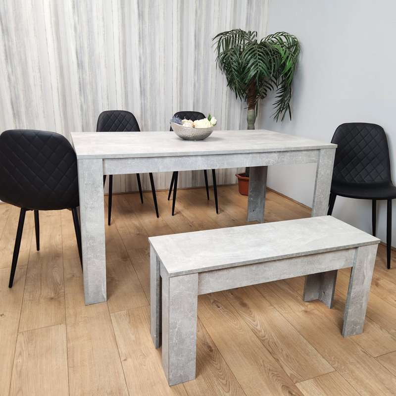 Marnika 6 - Person Dining Set, Black