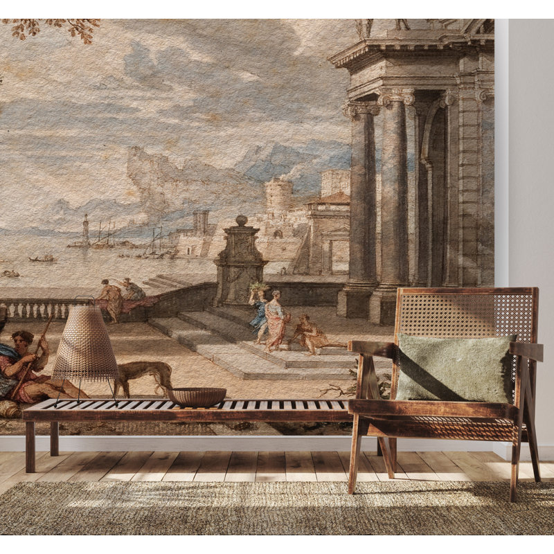 Papier peint classique, paysage scénique, art mural, 40" L x 60" W, Peel & Stick