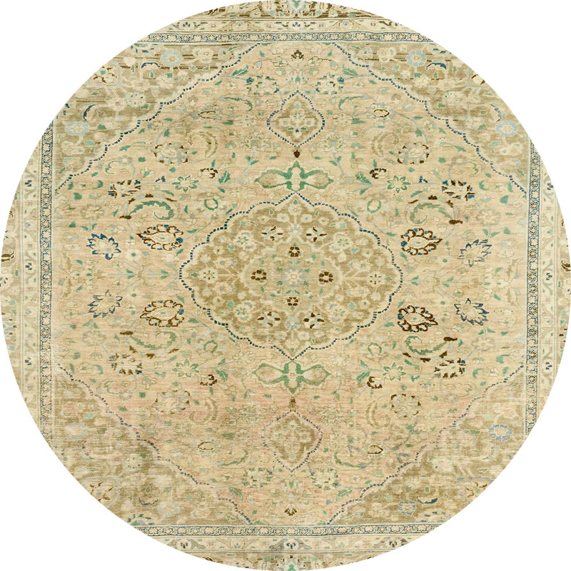 Tapis abstrait moderne 2115, Rond 7 pi
