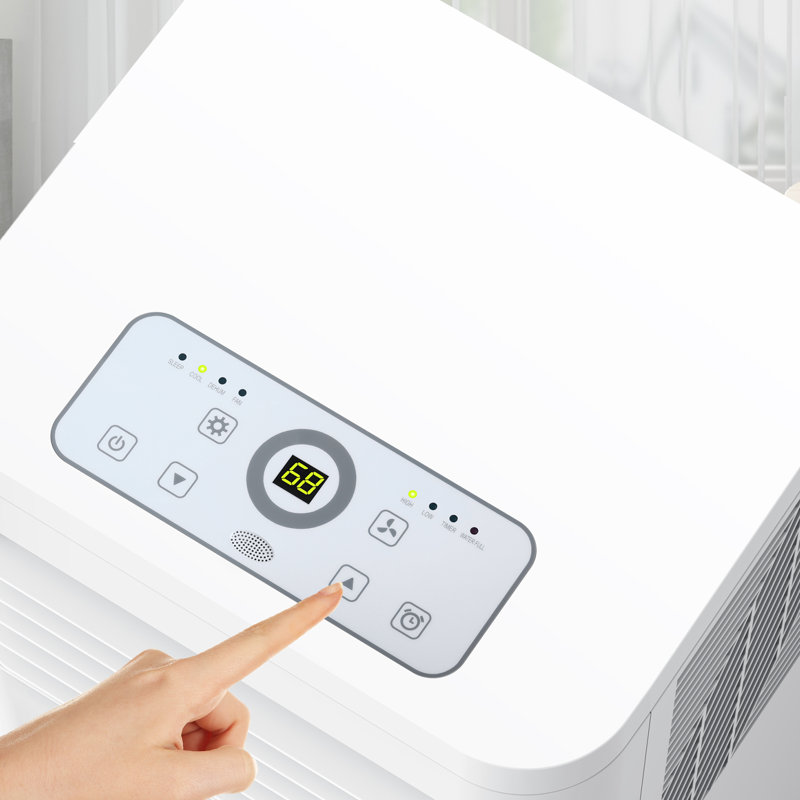 R.W.FLAME 10000 BTU 3-IN-1 Portable Air Conditioner with Dehumidifier & Fan, Remote Control, 24H Timer