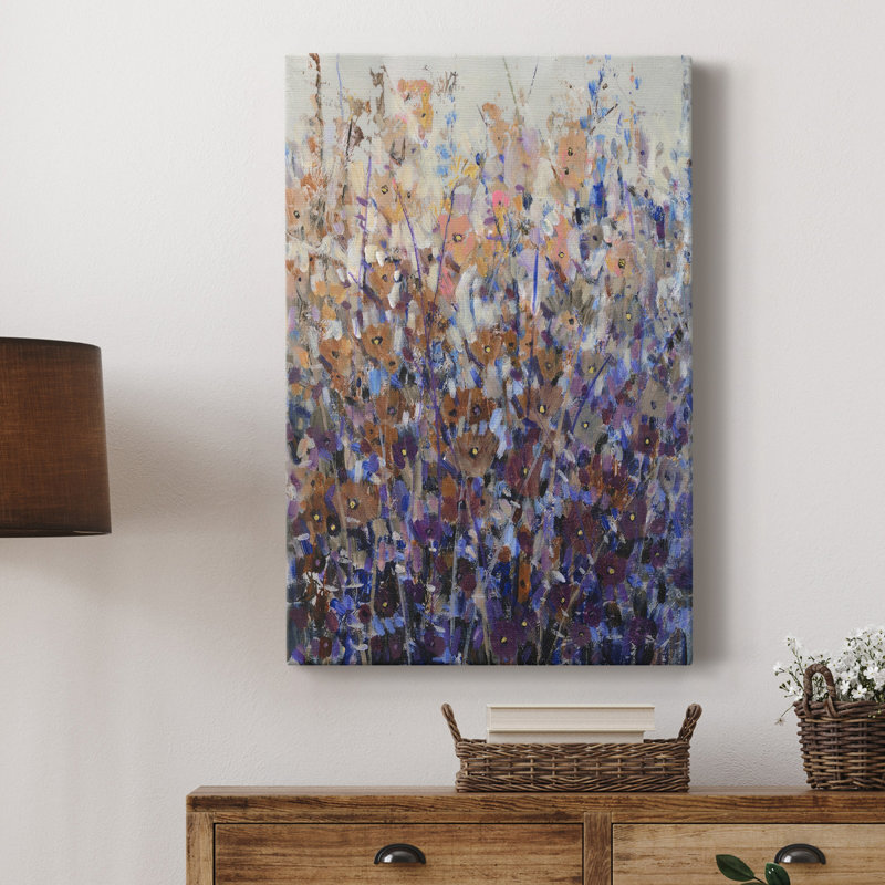 Fall Wildflowers II - peinture sur toile tendue, H 18 po x l 12 po x P 1 po