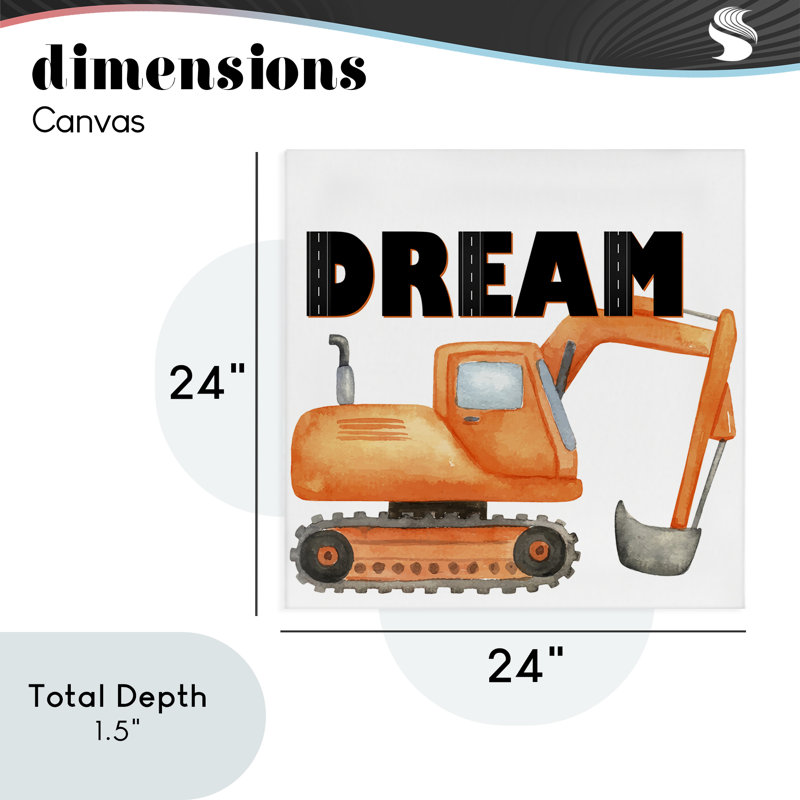 «Dream with Orange Excavator», design par Kim Allen