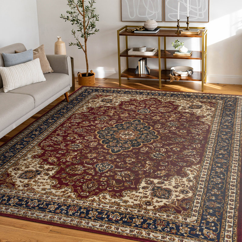Tapis oriental rouge Clarence, Rectangle 8 pi 9 po x 12 pi 3 po