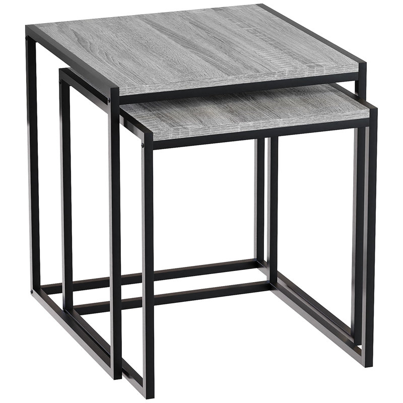 Sylvie 2 Piece Nest of Tables, Grey