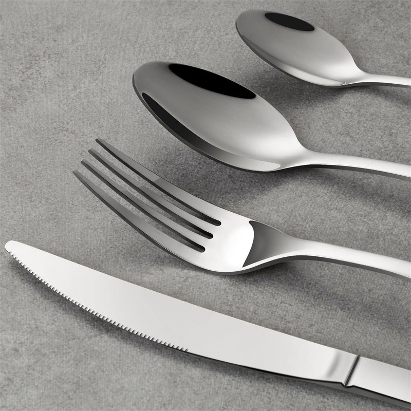 Latitude Run Aalasia 16 Piece Stainless Steel Cutlery Set , Service for 4
