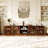 78.7"W Solid Wood Record Player Stand Audio Cabinet
