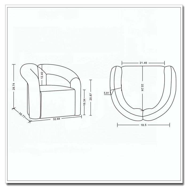 Fauteuil d'appoint Boucle