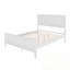 Lit plateforme double en bois avec tête et pied de lit-148441310