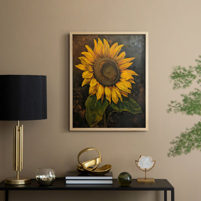 Reproduction encadrée FLORAL Series CDXCV - bois massif