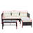 Amei 70.25'' Iron Outdoor Patio Sectional Set