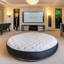Matelas rond de 9 po pour une salle de divertissement haute densité en mousse haute performance