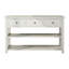 Console American Country Style - Canapé avec cadre en bois blanc antique
