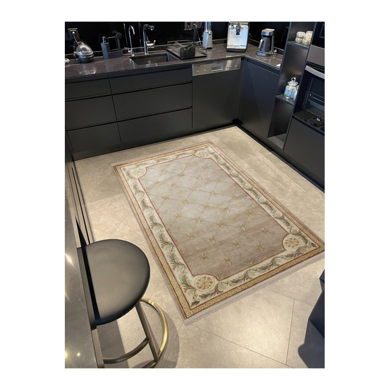 Tapis décoratif lavable à la machine, Tapis de couloir 2 pi 6 po x 6 pi 7 po