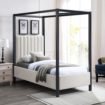 Kelly Upholstered Canopy Bed