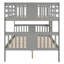 Lit double superposé au-dessus d'un lit double avec échelle pour chambre à coucher, mobilier de chambre d'amis - gris-2109811229