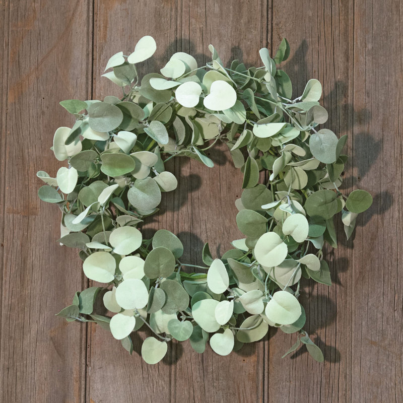 Couronne en polyéthylène 14 po Drop Eucalyptus