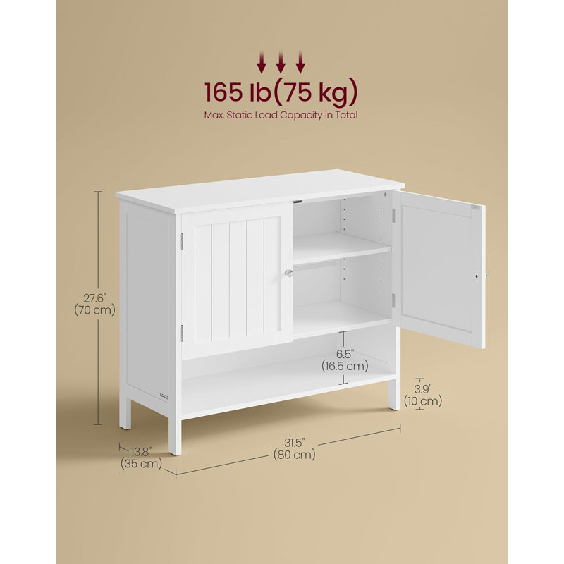 10 Pair Shoe Storage Cabinet, White