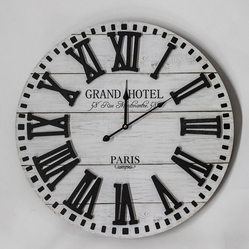Horloge murale en bois