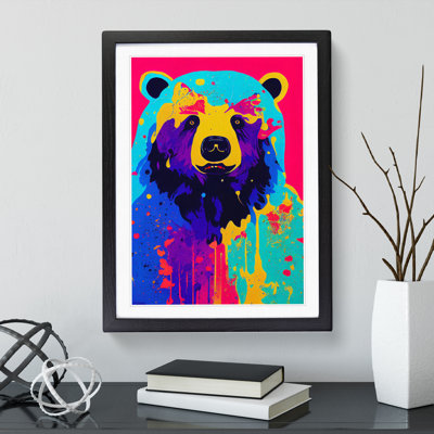 A Bear No.7 Abstract - Single Picture Frame Painting