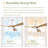 3 Wooden Blades Ceiling Fan With Light