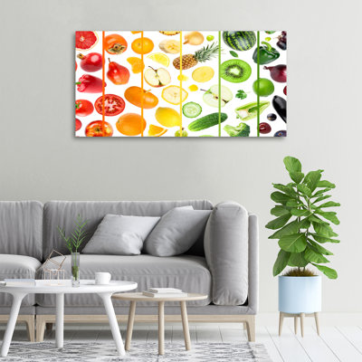 Fruits And Vegetables - Wrapped Canvas Print