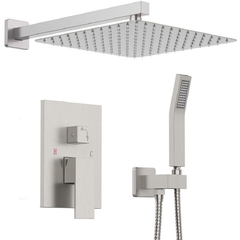 All-In-One Kit with Rough in-Valve, Brushed Nickel
