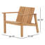 Haven Low Chair, Modern Teak Adirondack