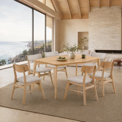 29.5" H 5-Piece Wood Dining Table Set