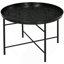 Table basse ronde de 24 po avec plateau martelé, table centrale en métal rétro pour le salon, la chambre à coucher, la table d'appoint, or-1866880414