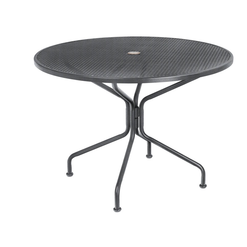 Mesh Outdoor Round, Textured Black, 48"