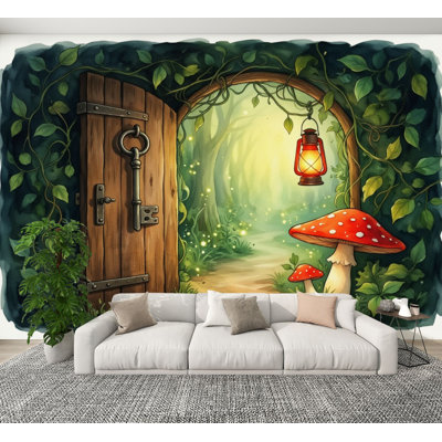 Lanterne de porte en bois Whimsical Forest Lantern