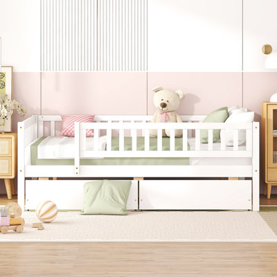 Full Size Daybed With Two Drawers