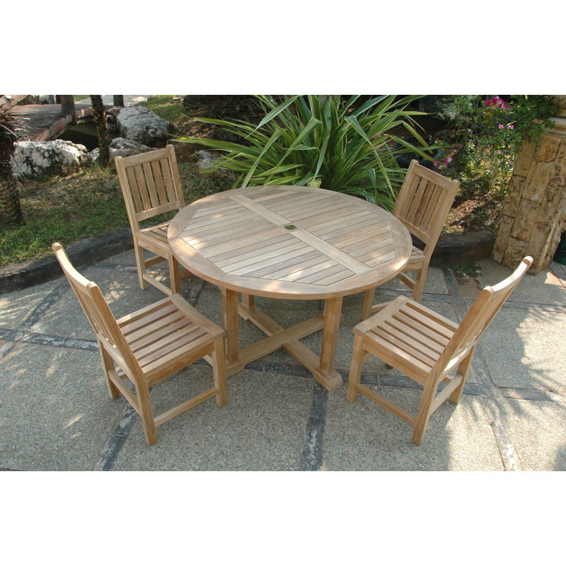 Kratzer Outdoor 5 - Piece Teak Dining Set