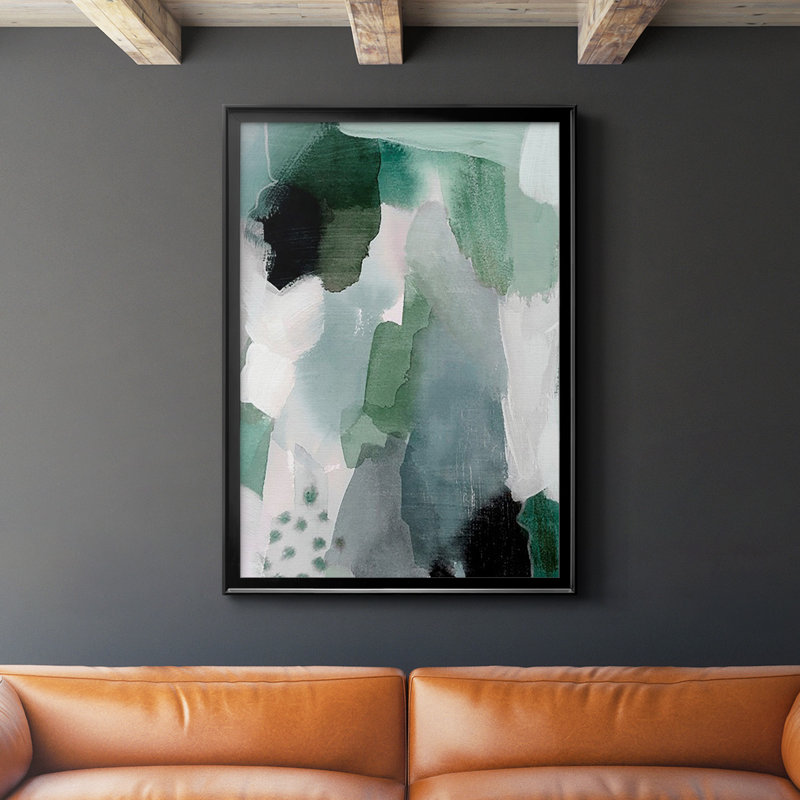 Turquoise Waters I, reproduction encadrée de qualité supérieure - prête à être accrochée, H 42,5 po x l 30,5 po x P 1 po