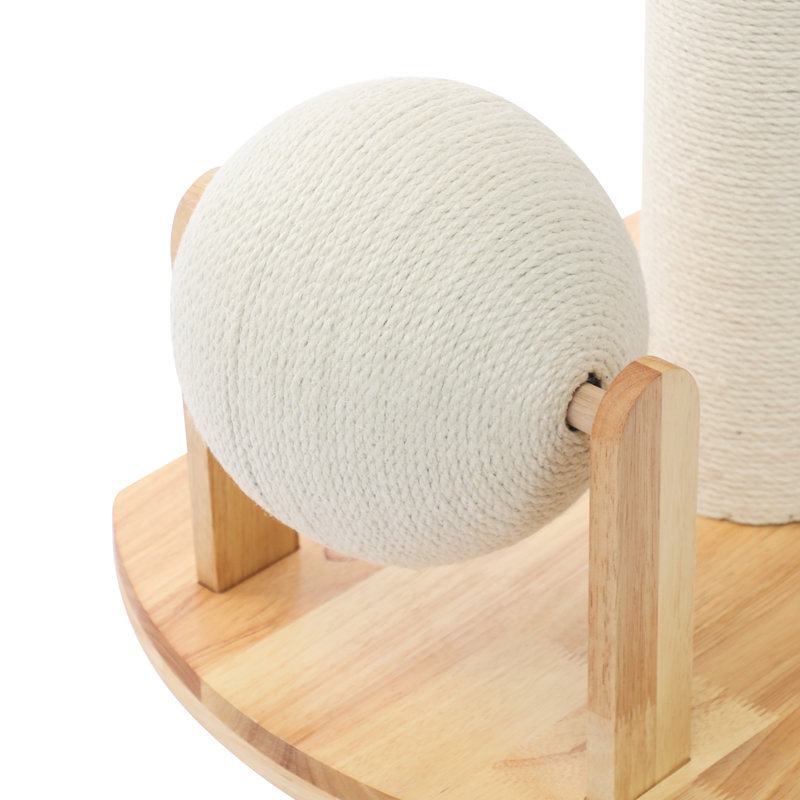 Multifunctional Wooden Cat Tree, Modern Cat Tree Tower For Indoor Cats