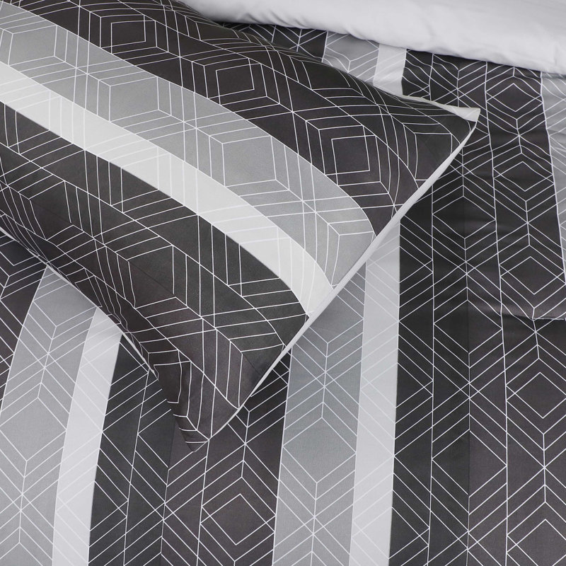 Ensemble d'édredon réversible en microfibre 5 pièces Dumal, Grand