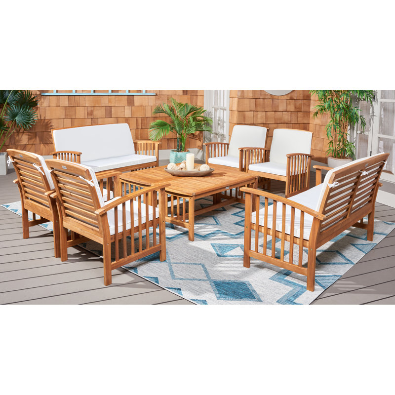 Pylant Acacia 8 - Person Patio Conversation Set with Cushions