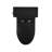 Voltaire One-Piece Elongated Toilet Left Side Flush Handle 1.28 gpf in Matte Black-82677395-44636278