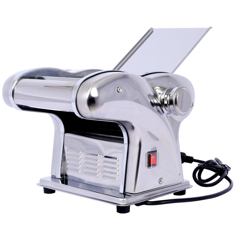 Machine à pâtes électrique Life Sky: rouleau et coupe-pâte en acier inoxydable avec 3 lames et épaisseur réglable - rendement efficace de 11 lb / heure pour la cuisine familiale et la cuisine familiale