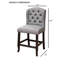 Fauteuil à oreilles à hauteur de comptoir de style rustique 2 pièces-1143893828