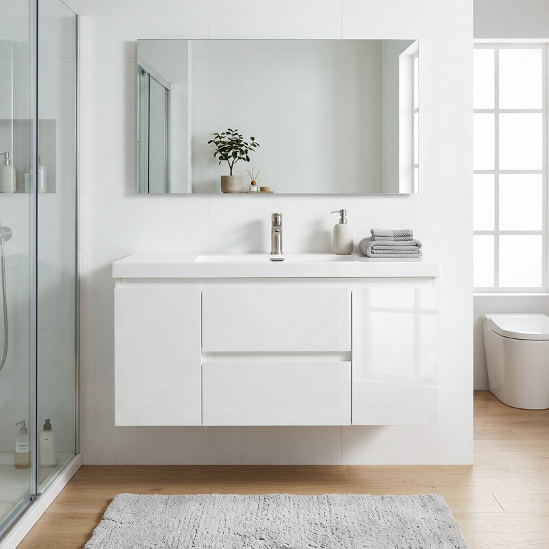 48" Floating Bathroom Vanity With Sink